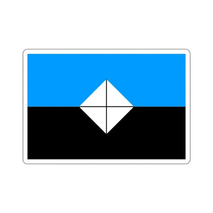 Flag of Antarctic Vexillological Association - STICKER Vinyl Kiss-Cut Decal 3 Inch White - The Sticker Space