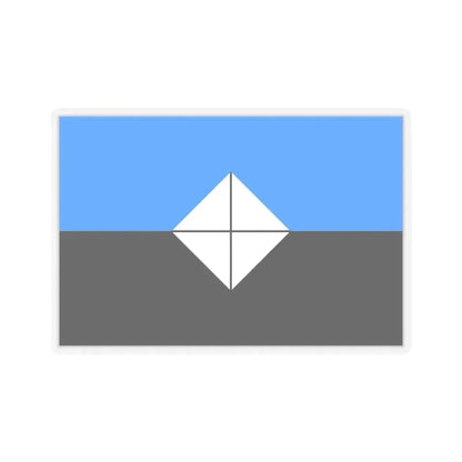 Flag of Antarctic Vexillological Association - STICKER Vinyl Kiss-Cut Decal 4 Inch Transparent - The Sticker Space