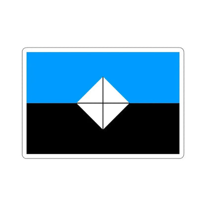 Flag of Antarctic Vexillological Association - STICKER Vinyl Kiss-Cut Decal 4 Inch White - The Sticker Space