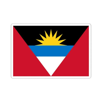 Flag of Antigua and Barbuda (Antigua and Barbuda) STICKER Vinyl Kiss-Cut Decal 2 Inch White - The Sticker Space