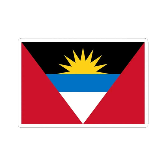 Flag of Antigua and Barbuda (Antigua and Barbuda) STICKER Vinyl Kiss-Cut Decal 2 Inch White - The Sticker Space