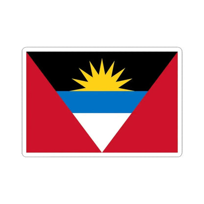 Flag of Antigua and Barbuda (Antigua and Barbuda) STICKER Vinyl Kiss-Cut Decal 3 Inch White - The Sticker Space
