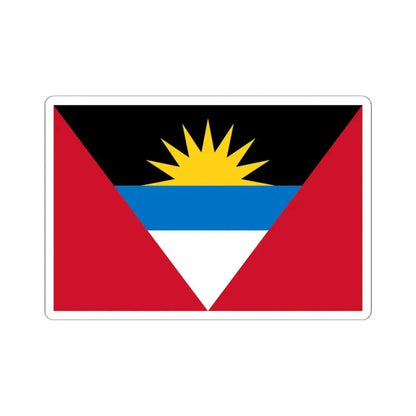 Flag of Antigua and Barbuda (Antigua and Barbuda) STICKER Vinyl Kiss-Cut Decal 6 Inch White - The Sticker Space