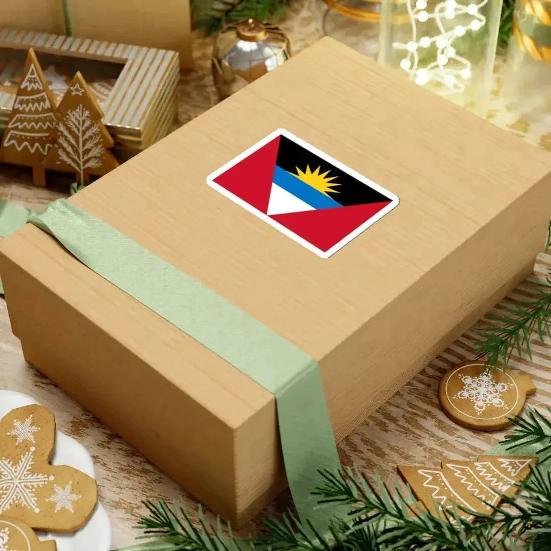 Flag of Antigua and Barbuda (Antigua and Barbuda) STICKER Vinyl Kiss-Cut Decal - The Sticker Space