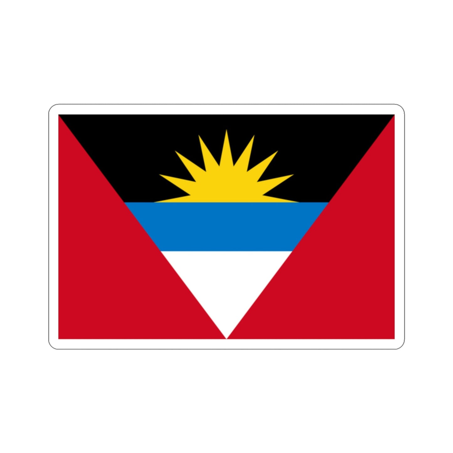 Flag of Antigua and Barbuda STICKER Vinyl Die-Cut Decal-2 Inch-The Sticker Space