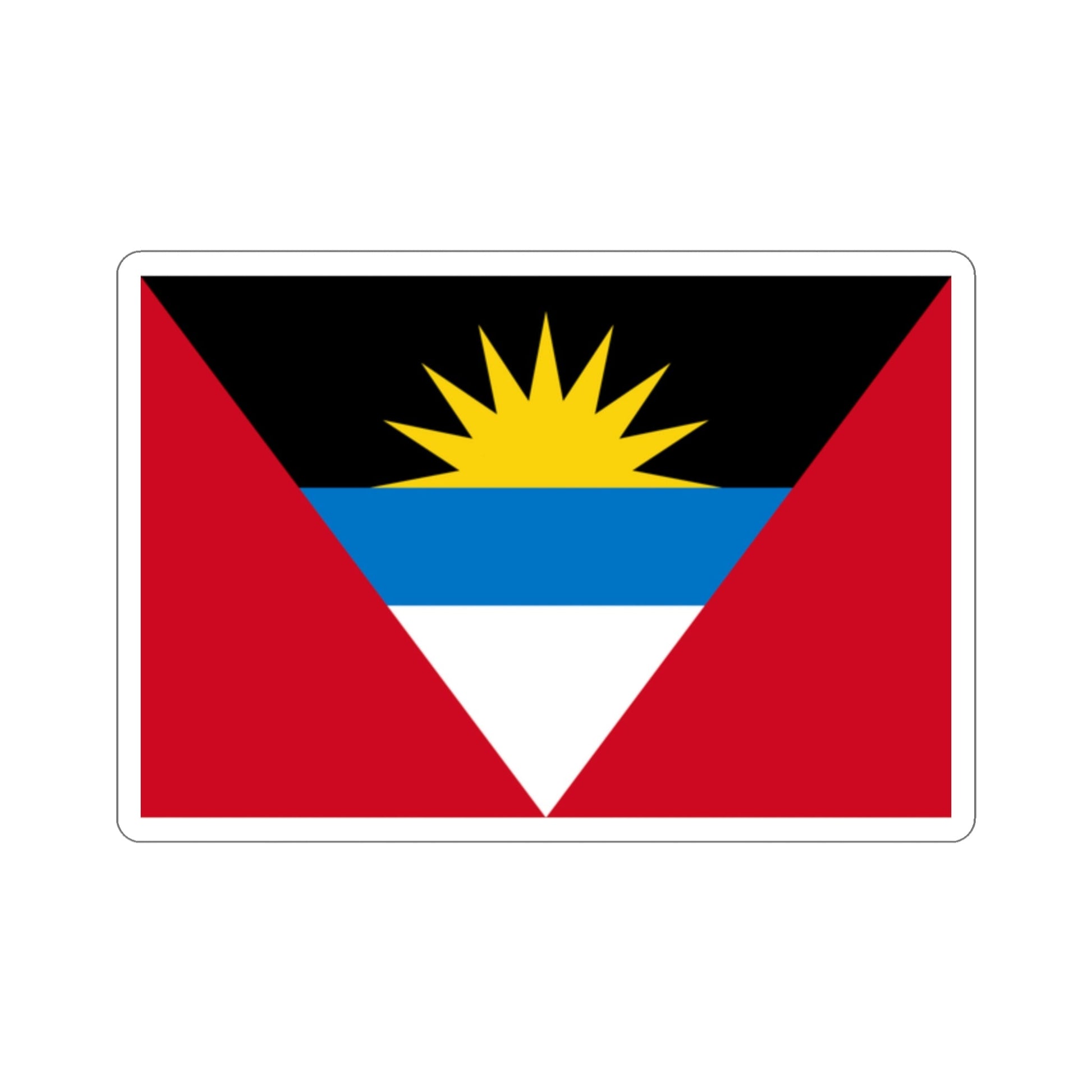 Flag of Antigua and Barbuda STICKER Vinyl Die-Cut Decal-2 Inch-The Sticker Space