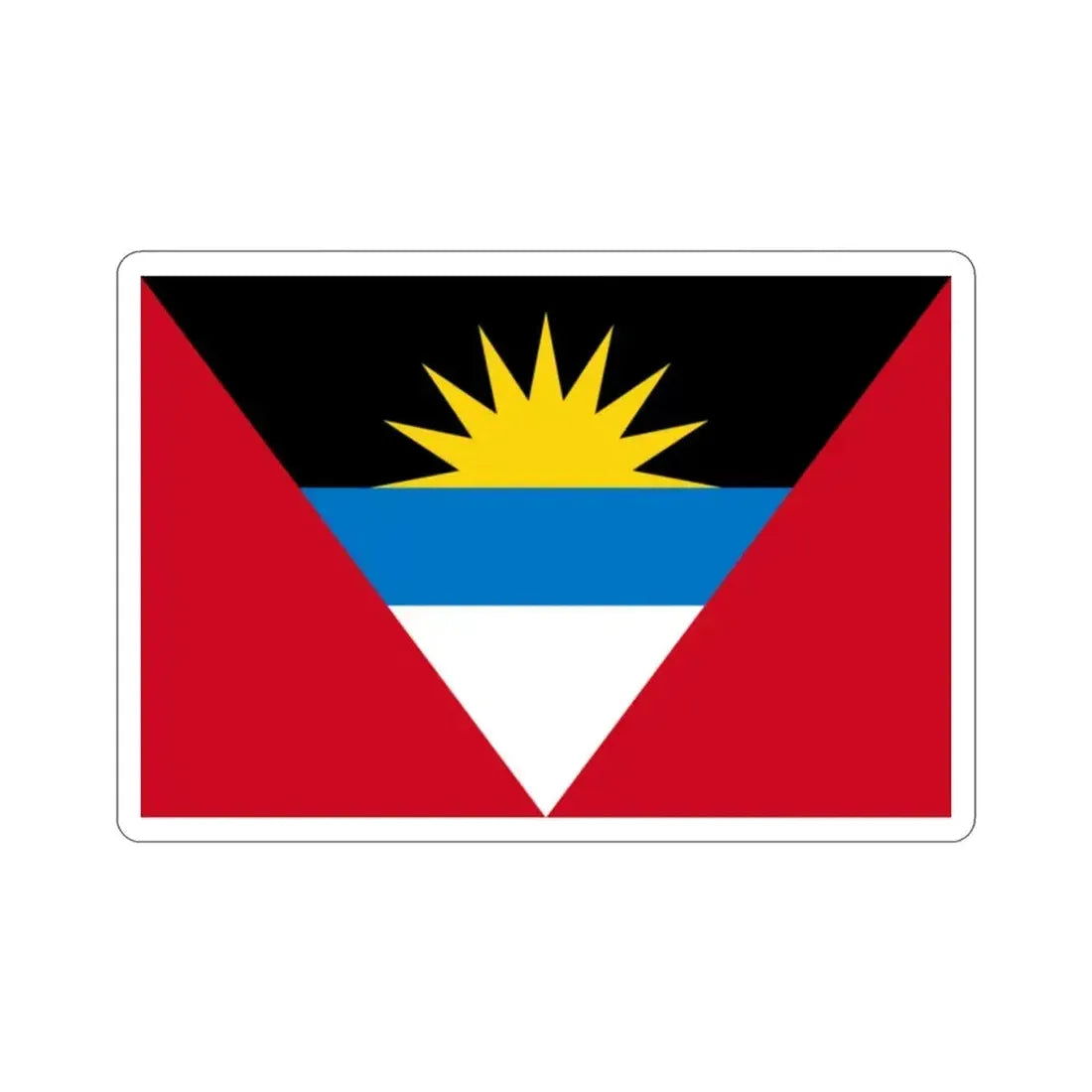 Flag of Antigua and Barbuda STICKER Vinyl Die-Cut Decal 2 Inch - The Sticker Space