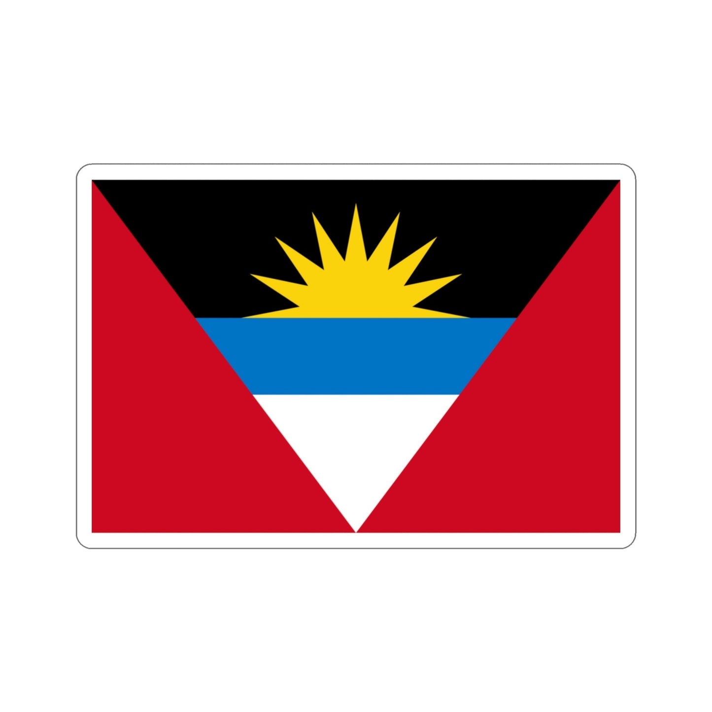 Flag of Antigua and Barbuda STICKER Vinyl Die-Cut Decal-3 Inch-The Sticker Space