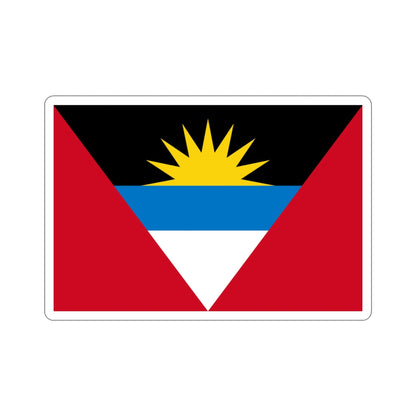 Flag of Antigua and Barbuda STICKER Vinyl Die-Cut Decal-4 Inch-The Sticker Space