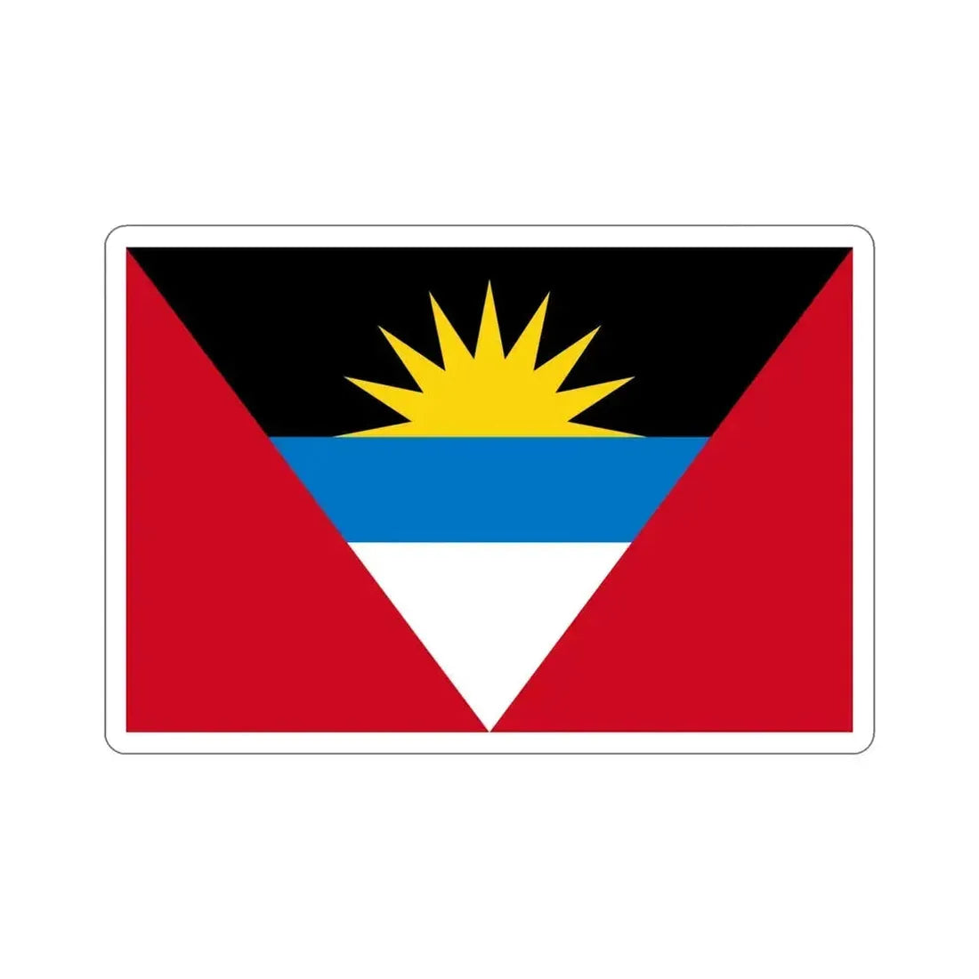 Flag of Antigua and Barbuda STICKER Vinyl Die-Cut Decal 5 Inch - The Sticker Space