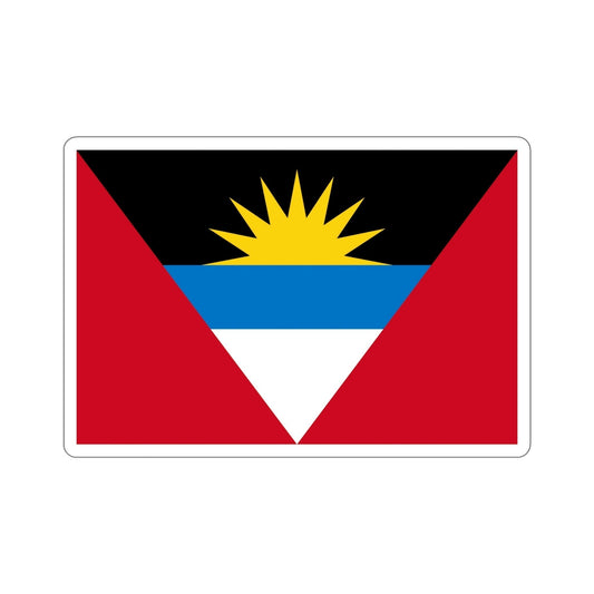 Flag of Antigua and Barbuda STICKER Vinyl Die-Cut Decal-6 Inch-The Sticker Space