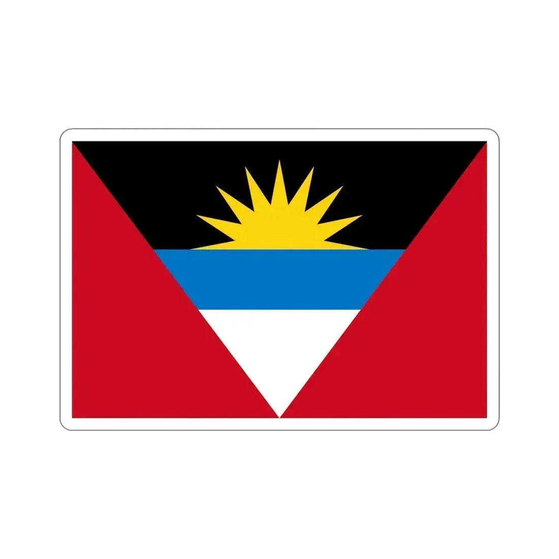Flag of Antigua and Barbuda STICKER Vinyl Die-Cut Decal 6 Inch - The Sticker Space