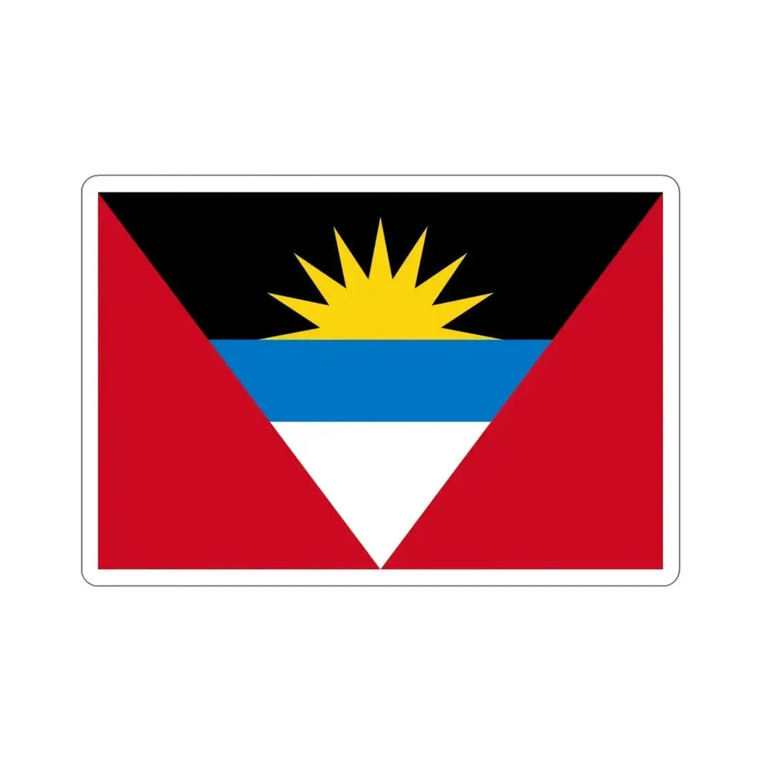 Flag of Antigua and Barbuda STICKER Vinyl Die-Cut Decal - The Sticker Space
