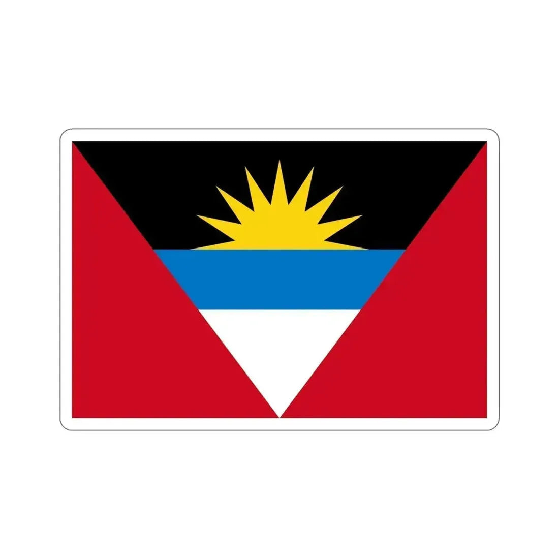 Flag of Antigua and Barbuda STICKER Vinyl Die-Cut Decal - The Sticker Space