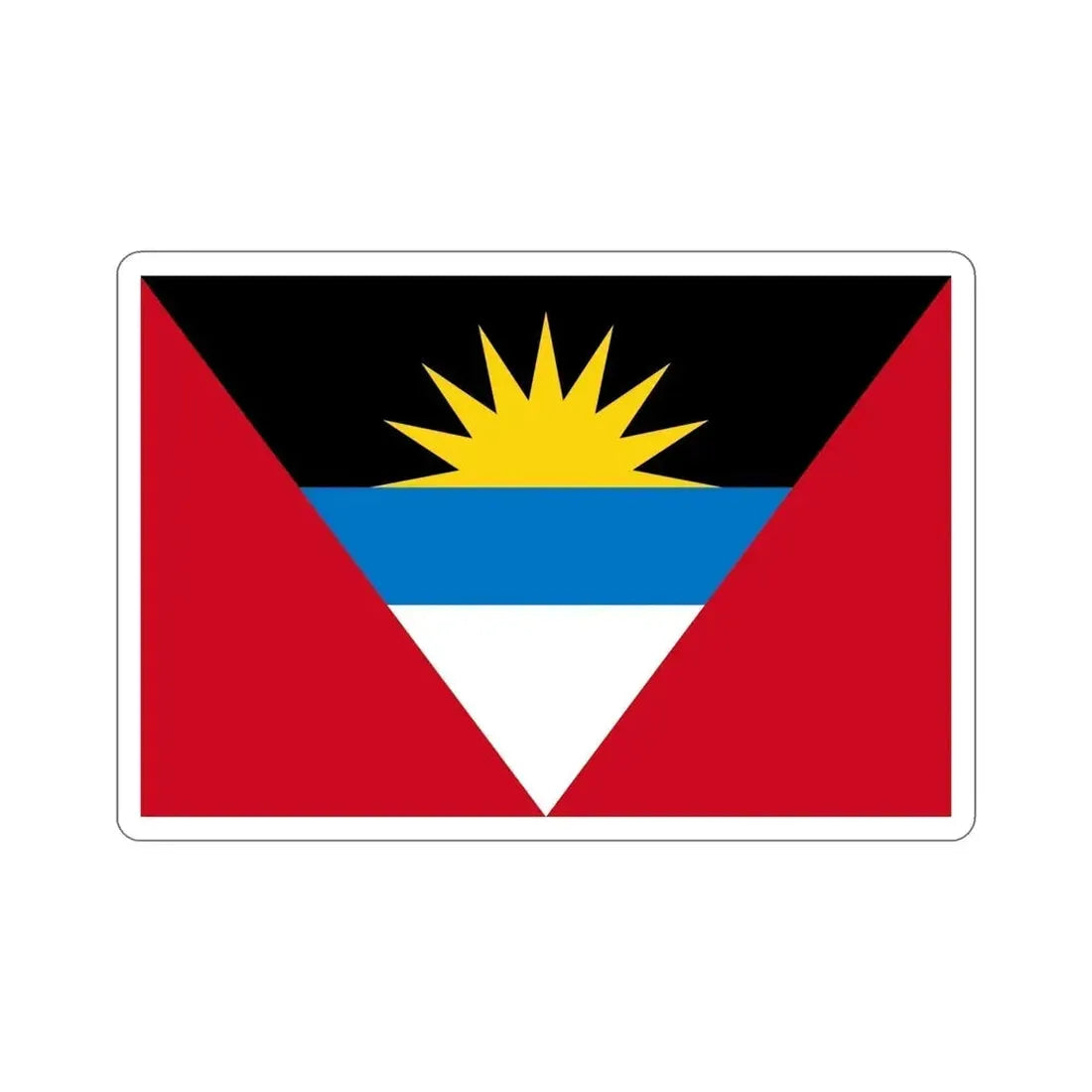 Flag of Antigua and Barbuda STICKER Vinyl Die-Cut Decal - The Sticker Space