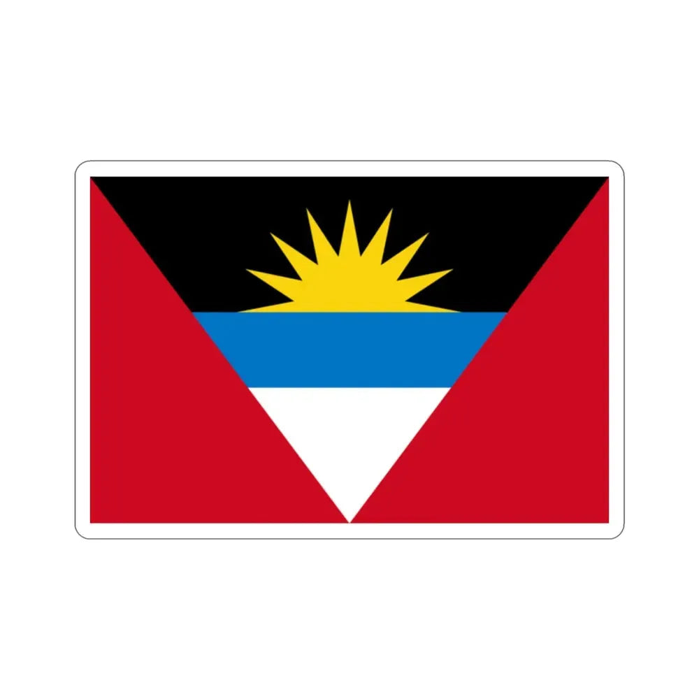 Flag of Antigua and Barbuda STICKER Vinyl Die-Cut Decal - The Sticker Space