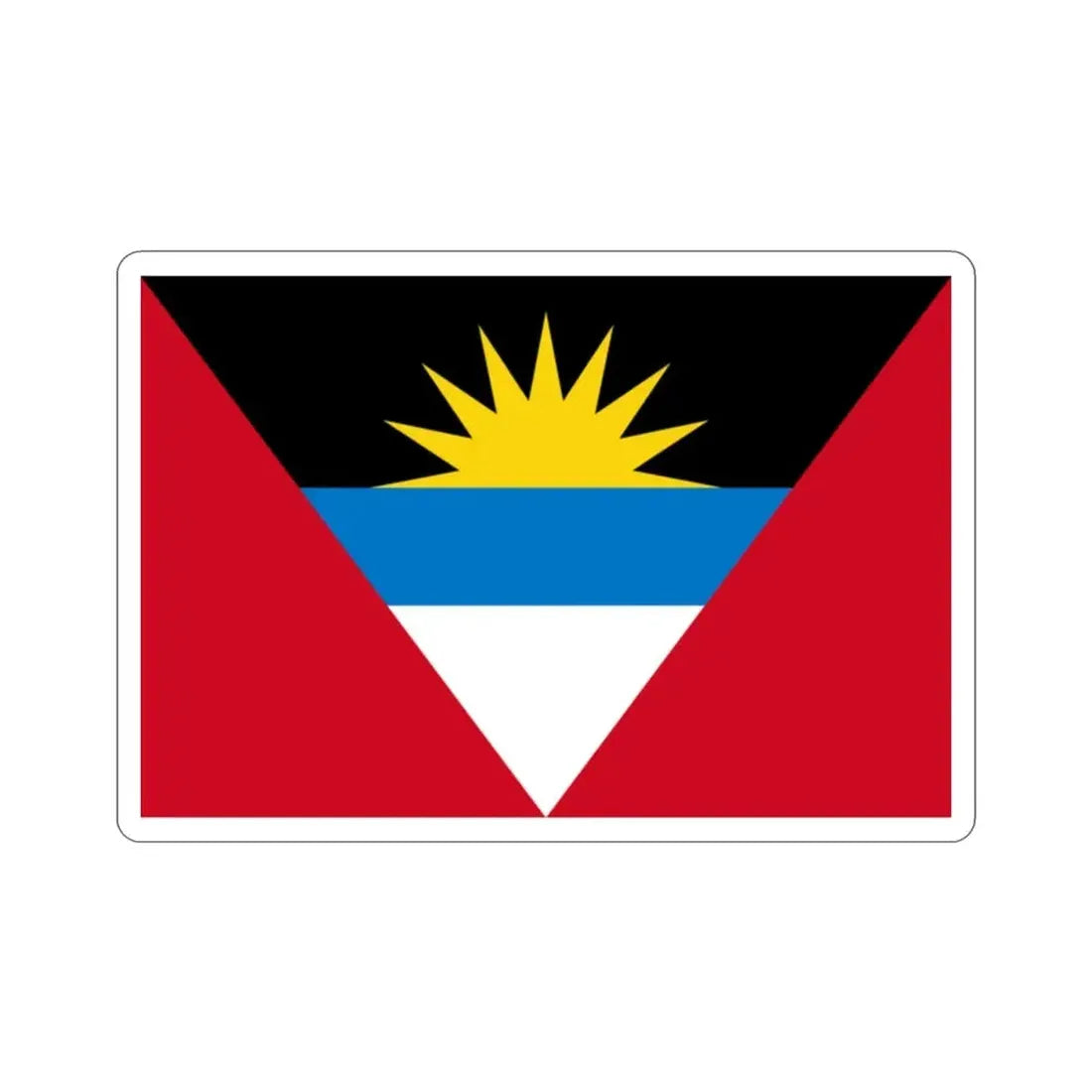 Flag of Antigua and Barbuda STICKER Vinyl Die-Cut Decal - The Sticker Space