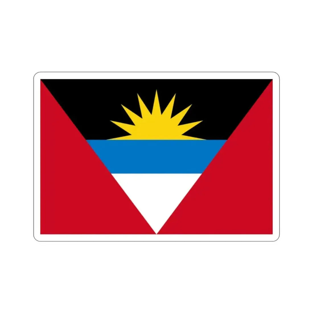 Flag of Antigua and Barbuda STICKER Vinyl Die-Cut Decal - The Sticker Space