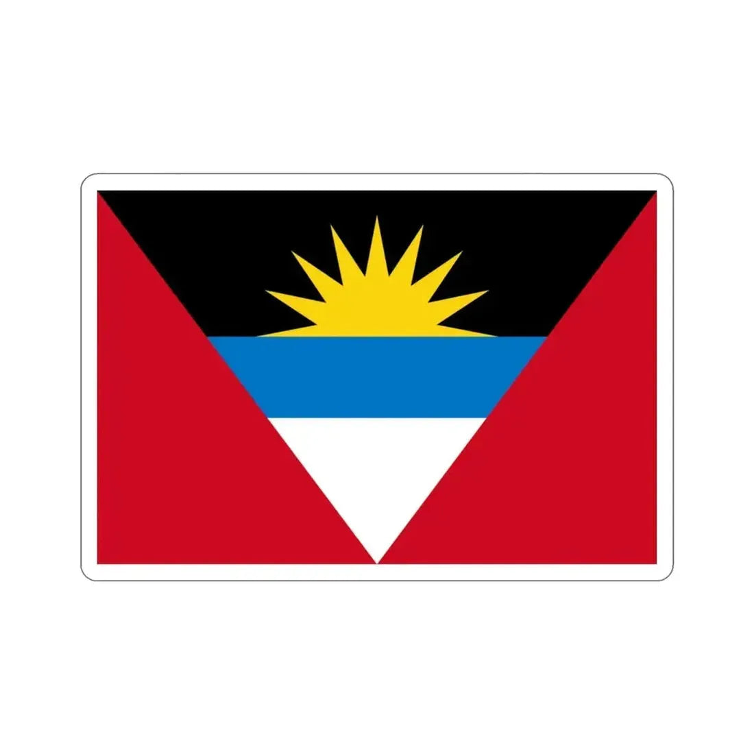 Flag of Antigua and Barbuda STICKER Vinyl Die-Cut Decal - The Sticker Space