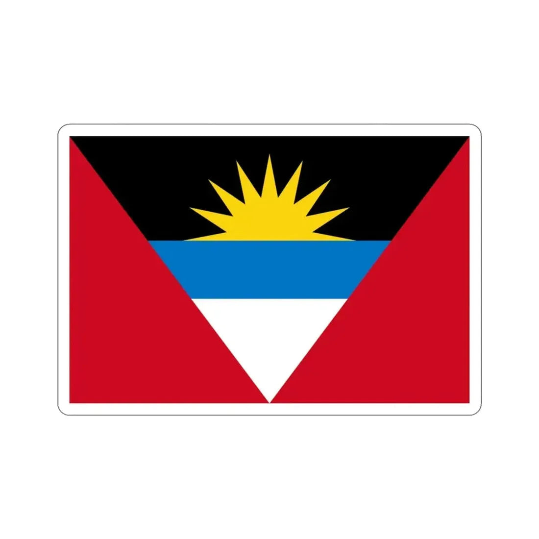 Flag of Antigua and Barbuda STICKER Vinyl Die-Cut Decal - The Sticker Space