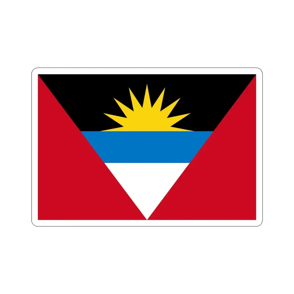 Flag of Antigua and Barbuda STICKER Vinyl Die-Cut Decal - The Sticker Space