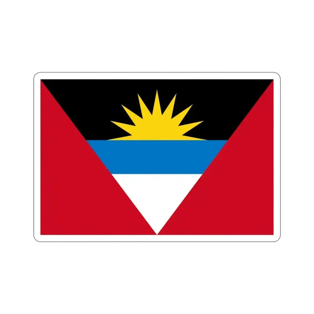 Flag of Antigua and Barbuda STICKER Vinyl Die-Cut Decal - The Sticker Space