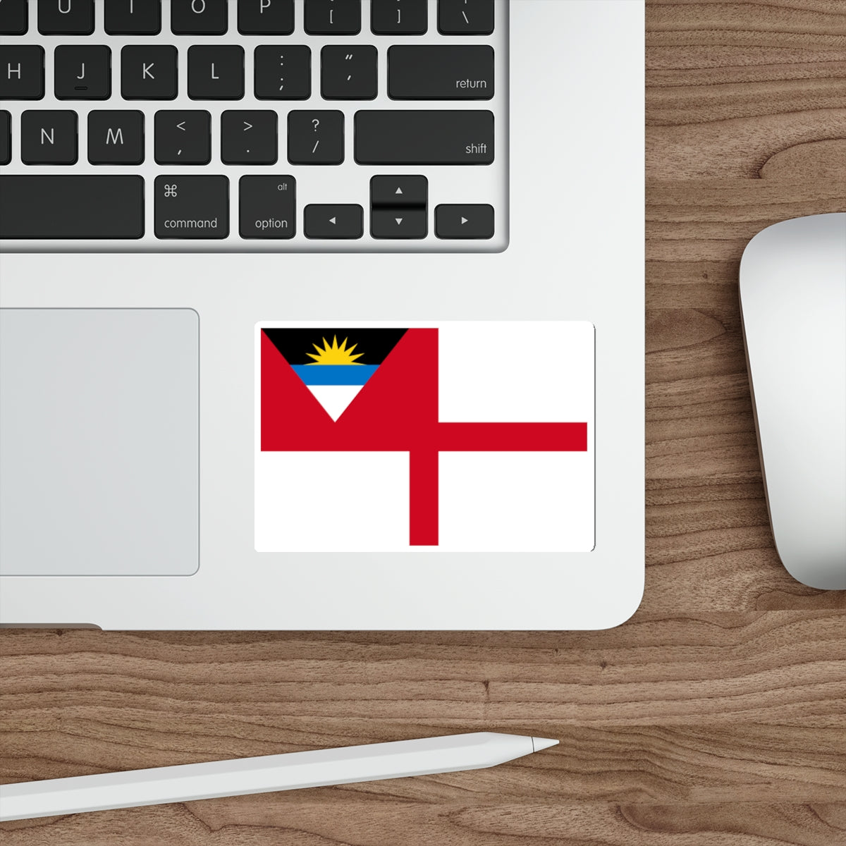 Flag of Antigua and Barbuda v2 STICKER Vinyl Die-Cut Decal-The Sticker Space