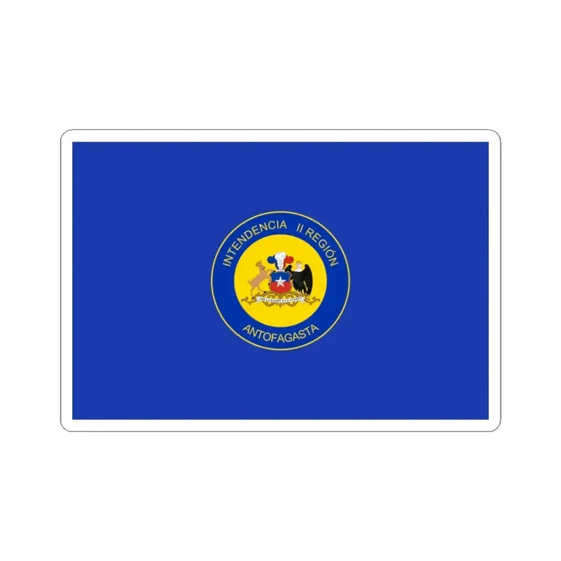 Flag of Antofagasta Region Chile (Chile) STICKER Vinyl Kiss-Cut Decal 3 Inch White - The Sticker Space