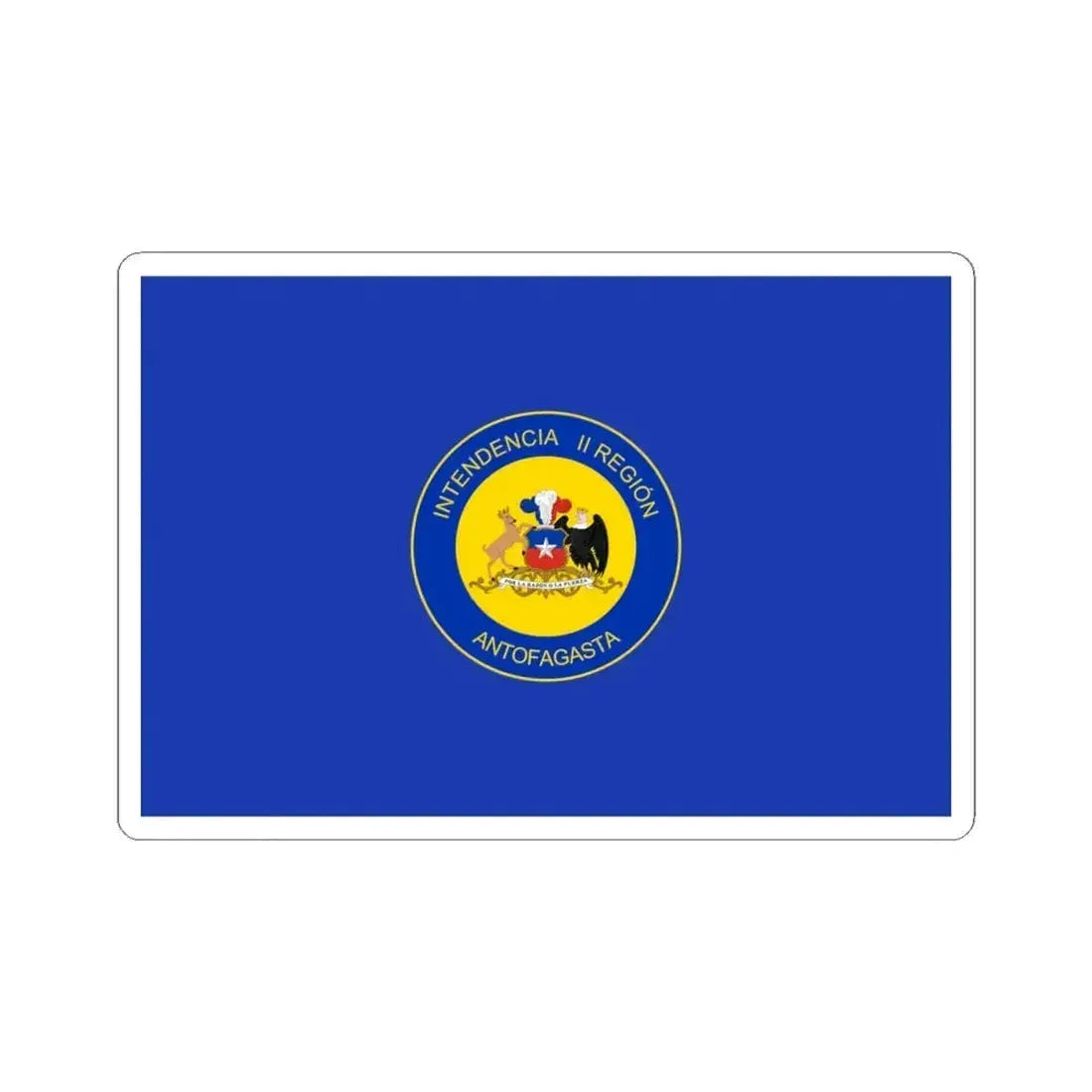 Flag of Antofagasta Region Chile (Chile) STICKER Vinyl Kiss-Cut Decal 4 Inch White - The Sticker Space