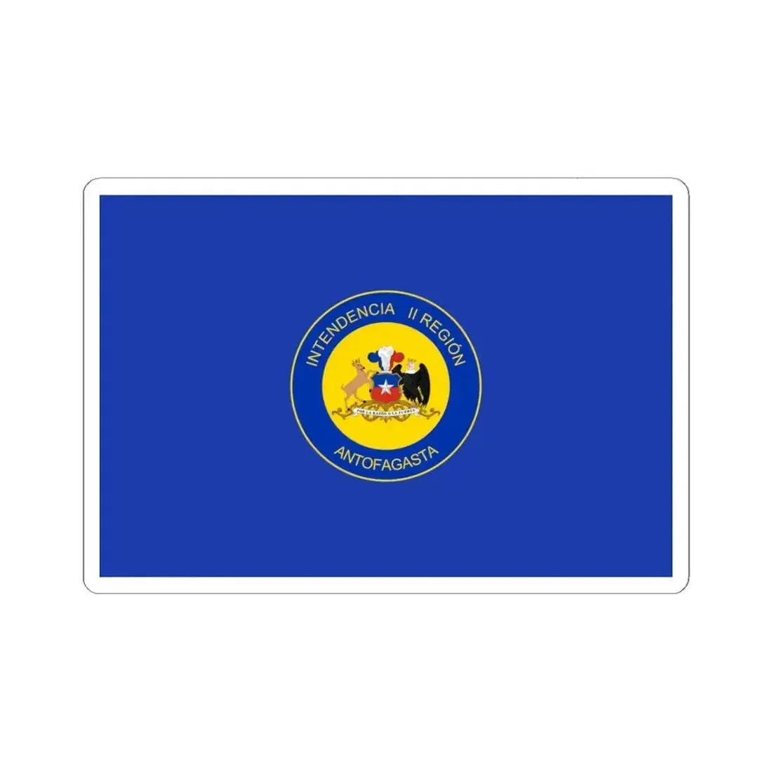 Flag of Antofagasta Region Chile (Chile) STICKER Vinyl Kiss-Cut Decal 6 Inch White - The Sticker Space