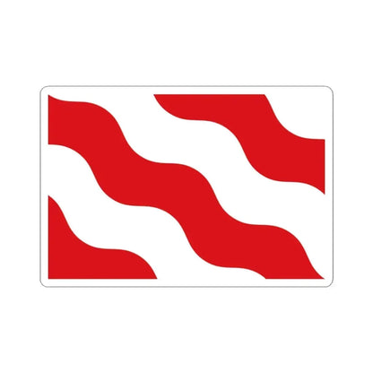 Flag of Antoing (Belgium) STICKER Vinyl Kiss-Cut Decal 3 Inch White - The Sticker Space