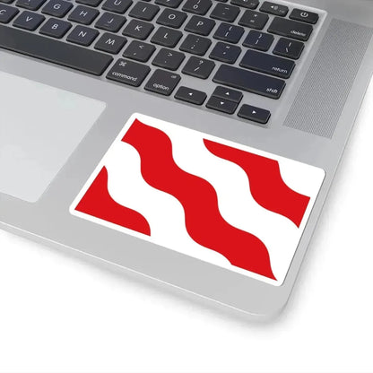 Flag of Antoing (Belgium) STICKER Vinyl Kiss-Cut Decal - The Sticker Space