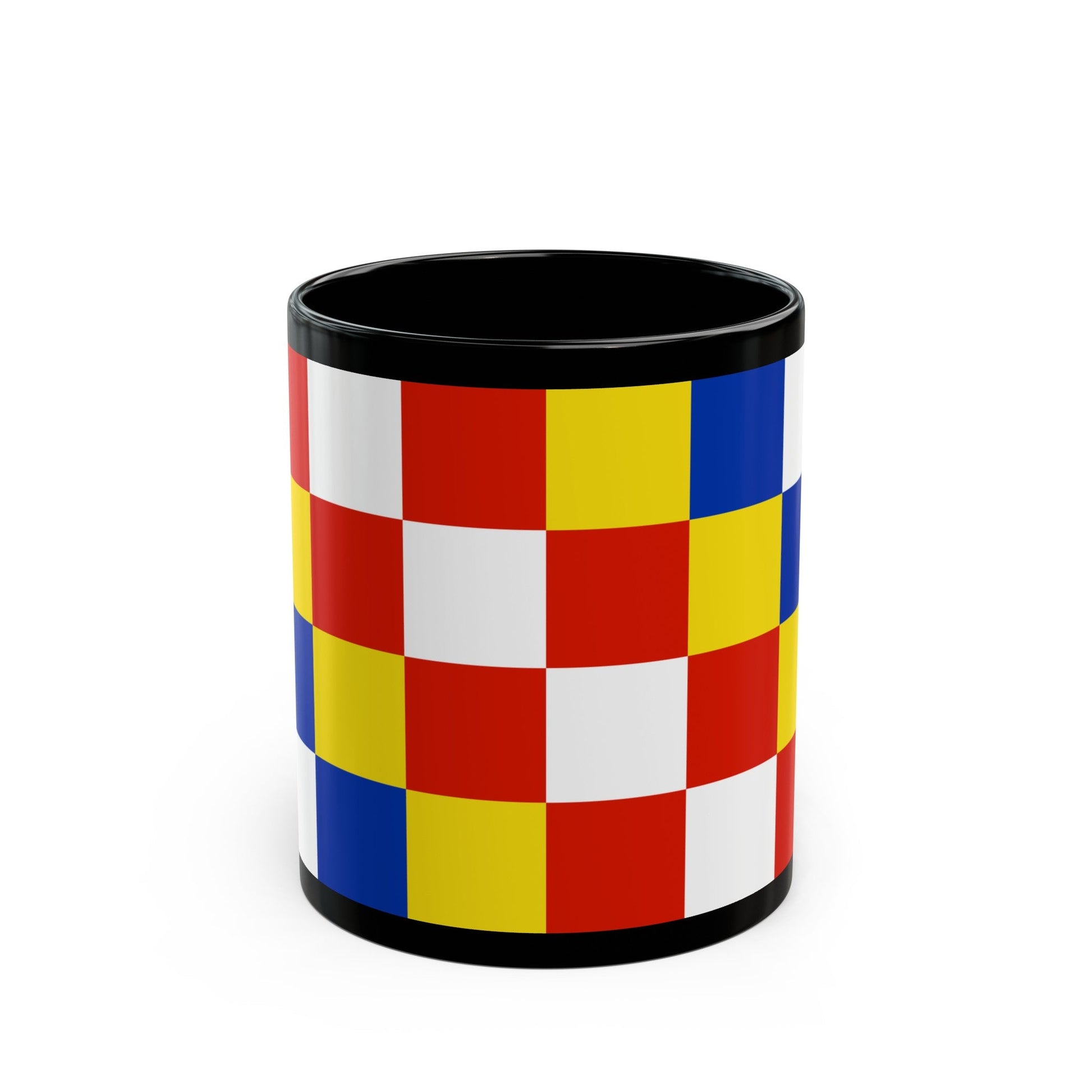 Flag of Antwerp Belgium - Black Coffee Mug-11oz-The Sticker Space