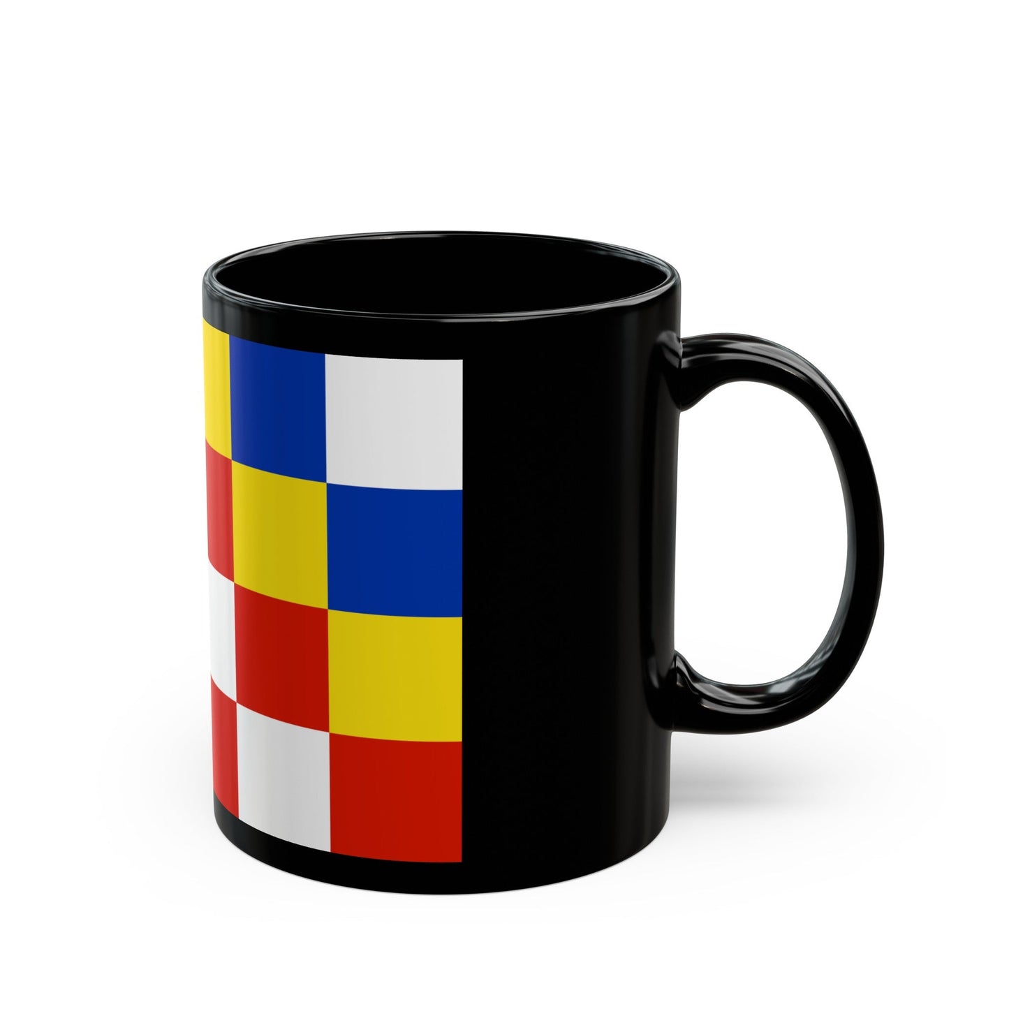 Flag of Antwerp Belgium - Black Coffee Mug-The Sticker Space