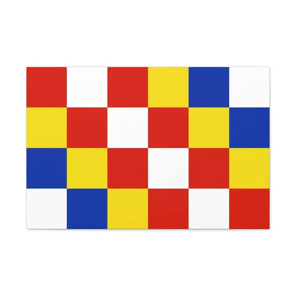 Flag of Antwerp Belgium - Canvas Wall Art 30" x 20" 1.25" - The Sticker Space