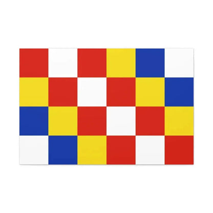 Flag of Antwerp Belgium - Canvas Wall Art 36" x 24" 1.25" - The Sticker Space