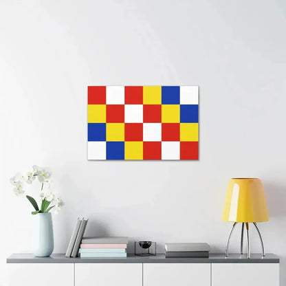 Flag of Antwerp Belgium - Canvas Wall Art - The Sticker Space