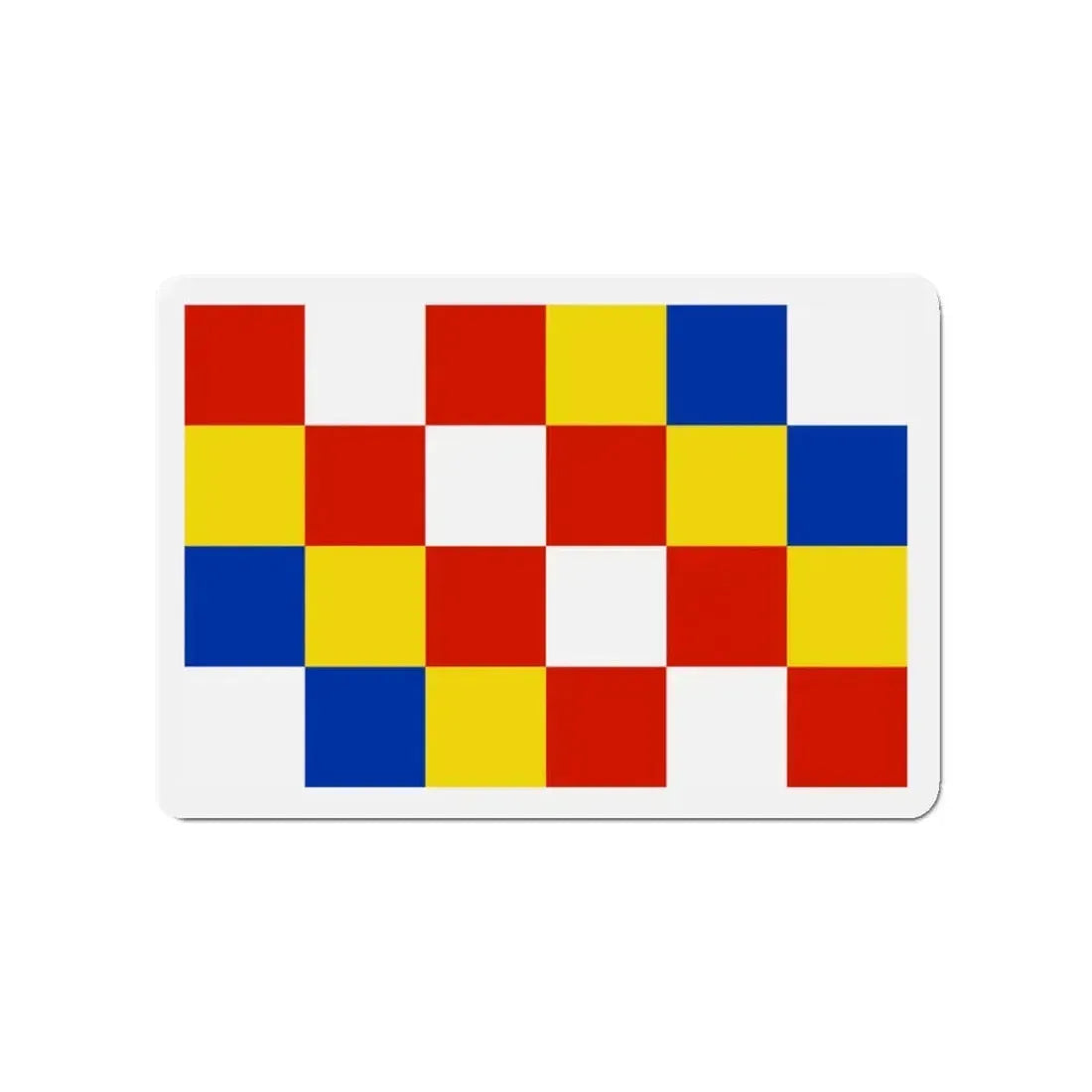 Flag of Antwerp Belgium - Refrigerator Magnet 3 Inch - The Sticker Space