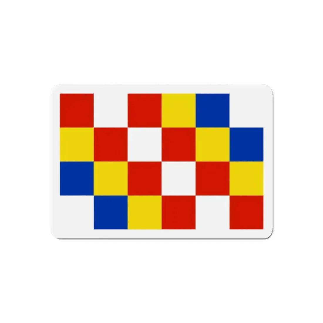 Flag of Antwerp Belgium - Refrigerator Magnet 6 Inch - The Sticker Space