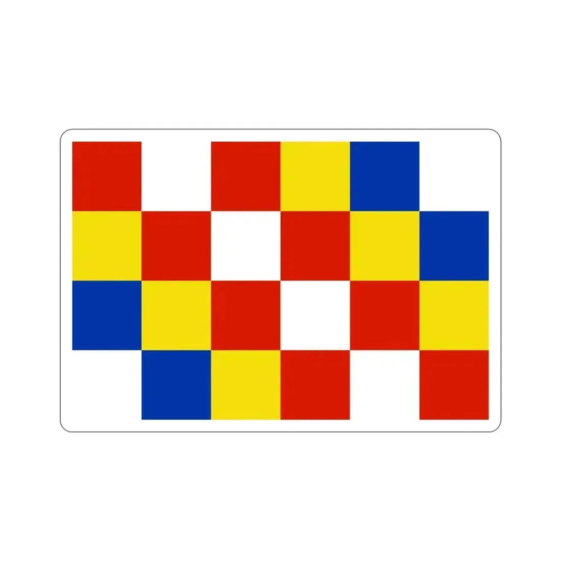 Flag of Antwerp Belgium STICKER Vinyl Die-Cut Decal 4 Inch - The Sticker Space