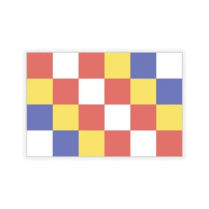 Flag of Antwerp Belgium - STICKER Vinyl Kiss-Cut Decal 2 Inch Transparent - The Sticker Space
