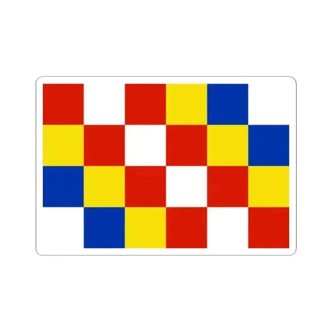 Flag of Antwerp Belgium - STICKER Vinyl Kiss-Cut Decal 2 Inch White - The Sticker Space