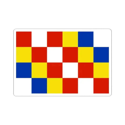 Flag of Antwerp Belgium - STICKER Vinyl Kiss-Cut Decal 2 Inch White - The Sticker Space