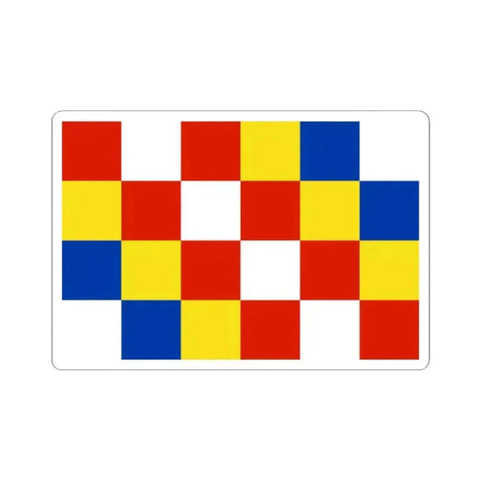 Flag of Antwerp (Belgium) STICKER Vinyl Kiss-Cut Decal 2 Inch White - The Sticker Space