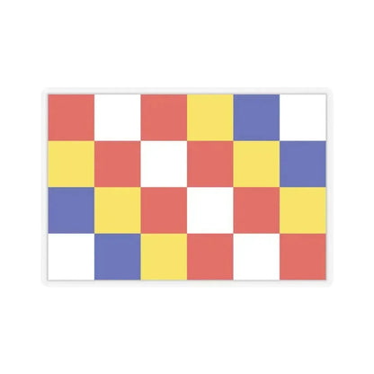 Flag of Antwerp Belgium - STICKER Vinyl Kiss-Cut Decal 3 Inch Transparent - The Sticker Space