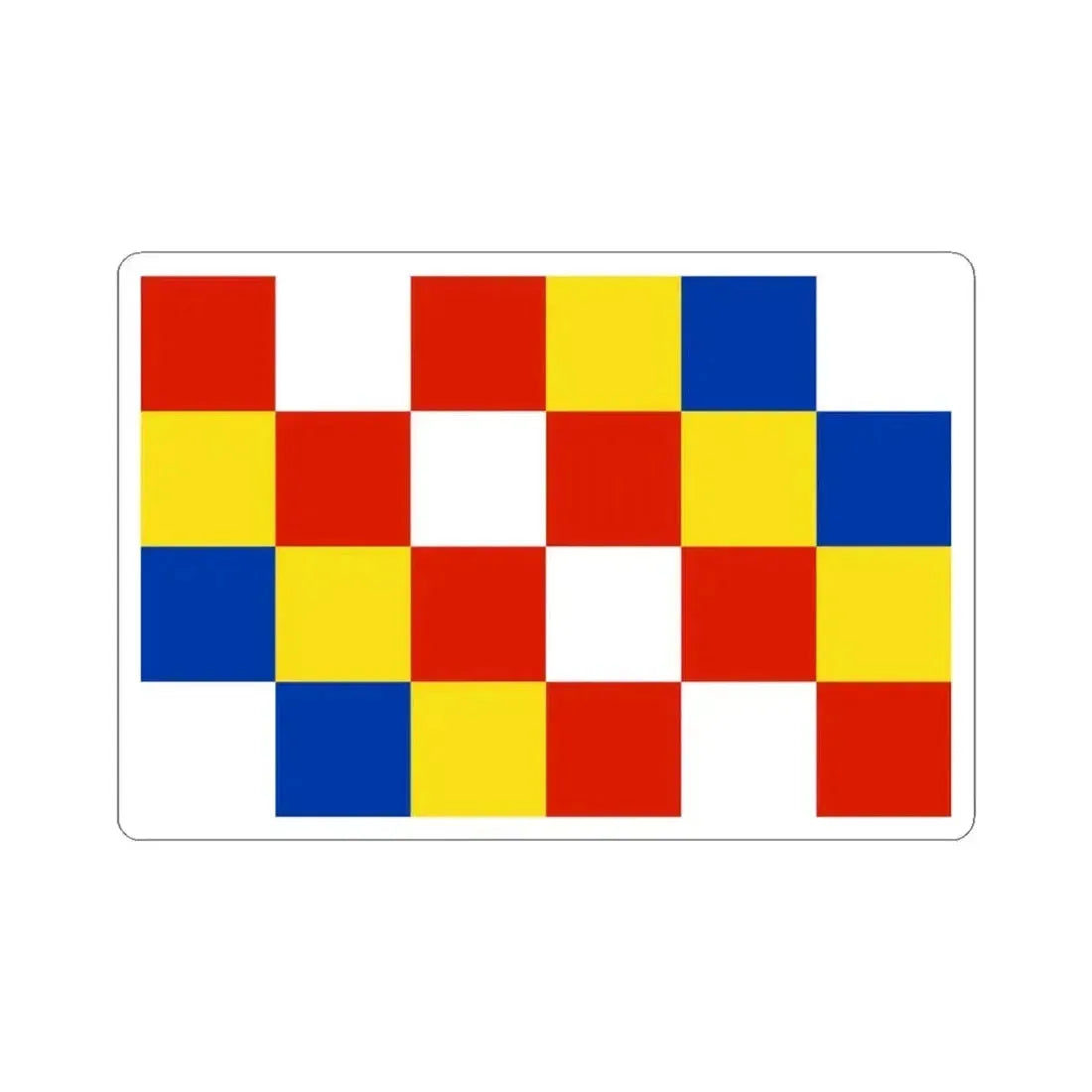 Flag of Antwerp (Belgium) STICKER Vinyl Kiss-Cut Decal 3 Inch White - The Sticker Space