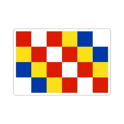 Flag of Antwerp (Belgium) STICKER Vinyl Kiss-Cut Decal 3 Inch White - The Sticker Space