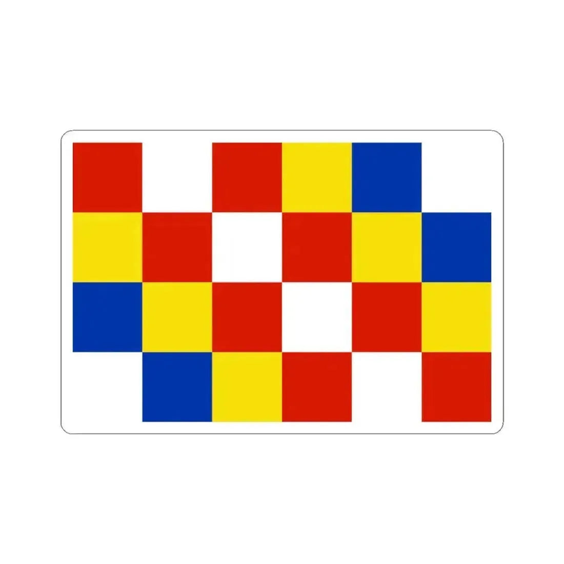 Flag of Antwerp Belgium - STICKER Vinyl Kiss-Cut Decal 3 Inch White - The Sticker Space