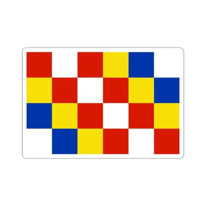 Flag of Antwerp Belgium - STICKER Vinyl Kiss-Cut Decal 3 Inch White - The Sticker Space