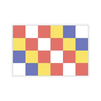 Flag of Antwerp Belgium - STICKER Vinyl Kiss-Cut Decal 4 Inch Transparent - The Sticker Space